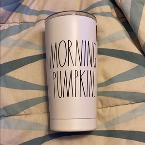 New! Rae Dunn Morning Pumpkin Tumbler